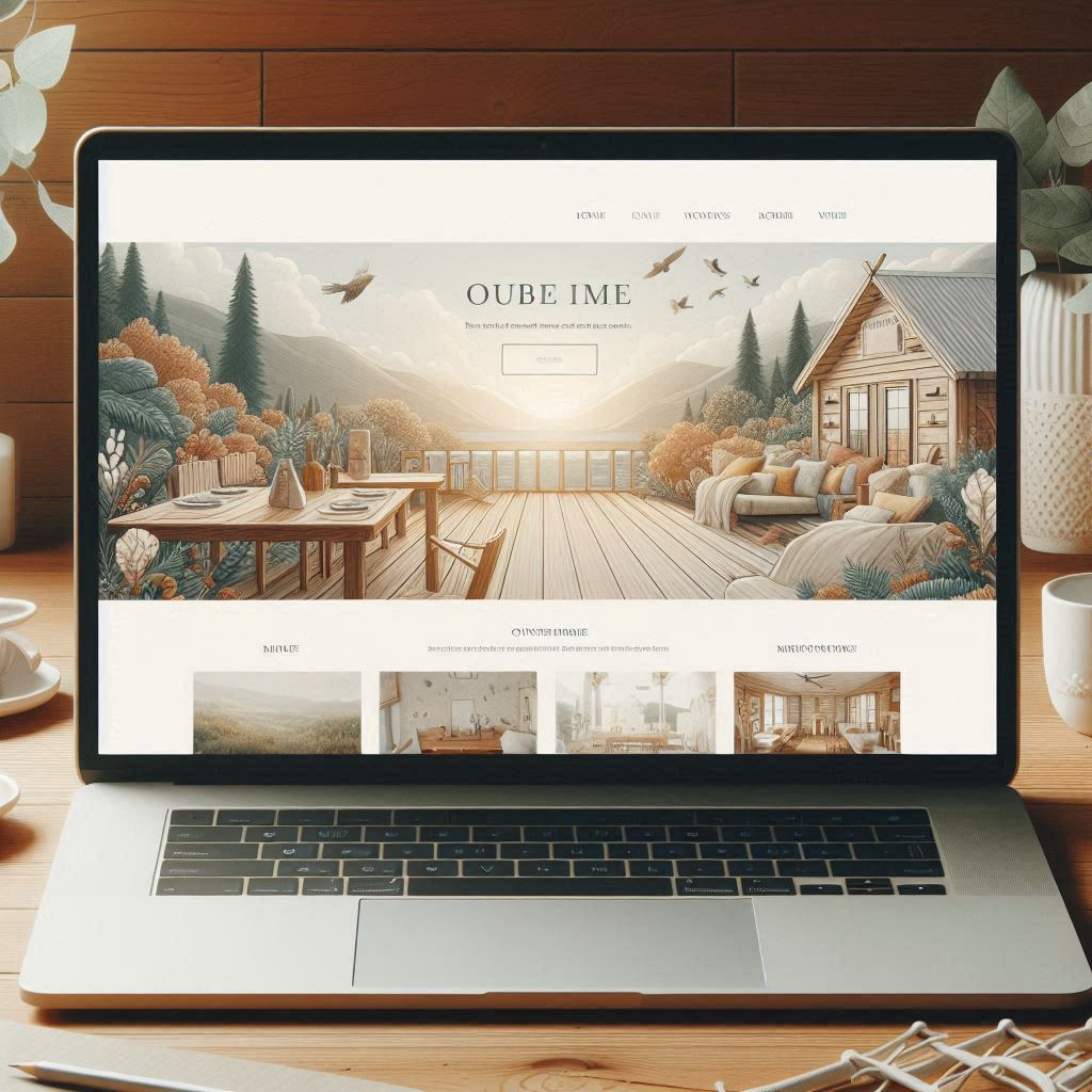 an elegant image of a home website